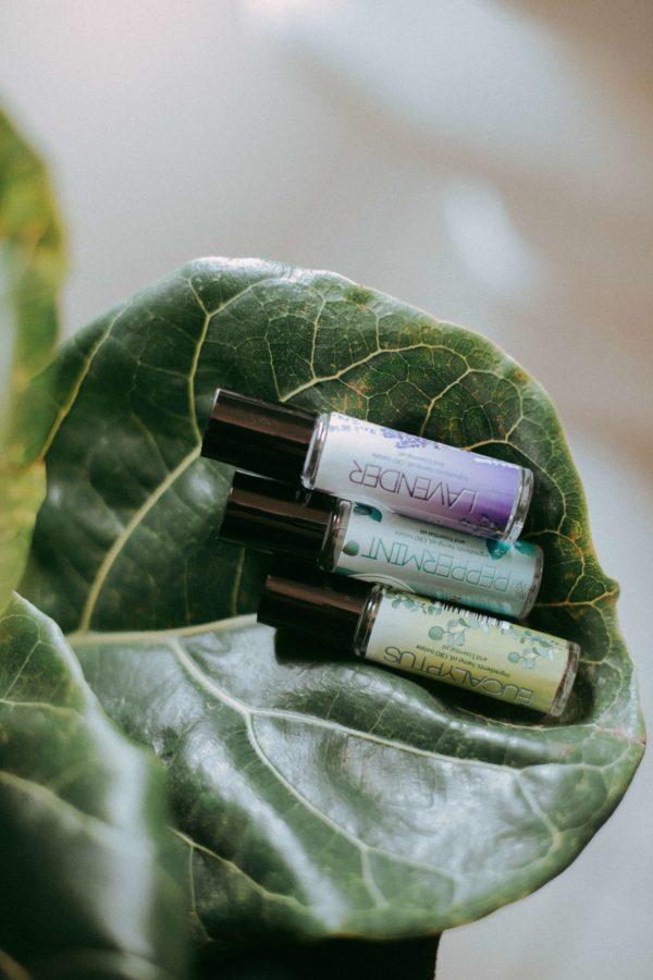 Essential Oil Rollerball Set Lavender, Peppermint, Eucalyptus